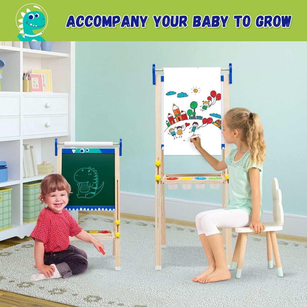 Maycoly kids easel easy-clean surface for quick cleanup