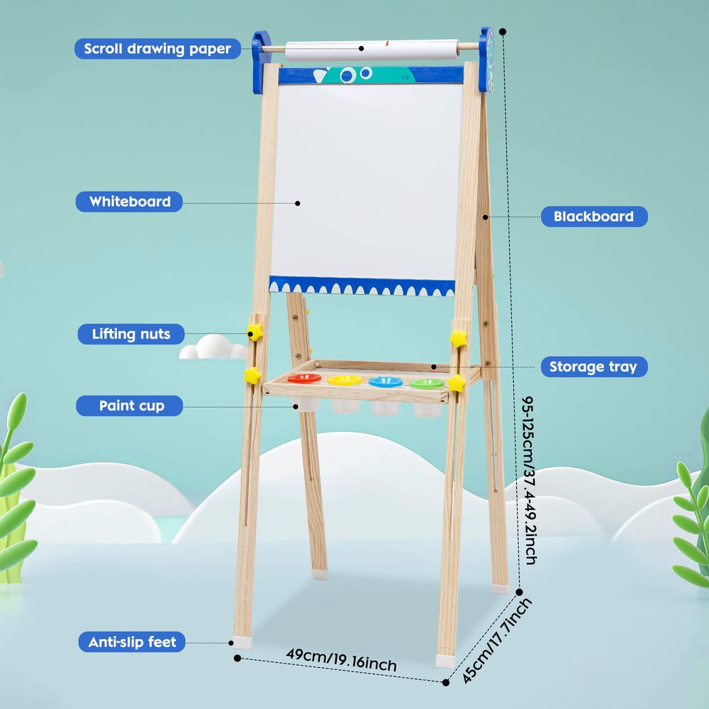 Maycoly kids easel height-adjustable to fit growing artists