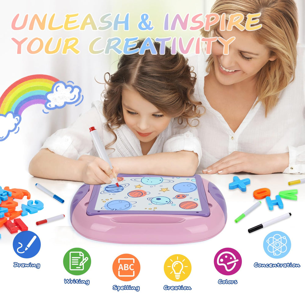 MAYESAR accessory kit includes chalk, pens, and eraser for versatile art sessions.