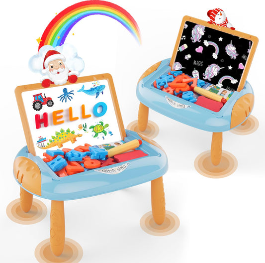 MAYESAR doodle easel with magnetic letters to spark early literacy during play