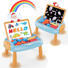 MAYESAR doodle easel with magnetic letters to spark early literacy during play