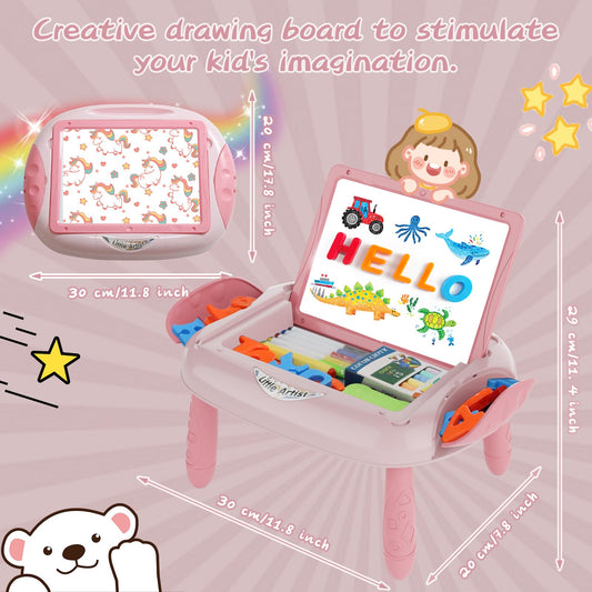 MAYESAR double-sided drawing board with magnets for early learning