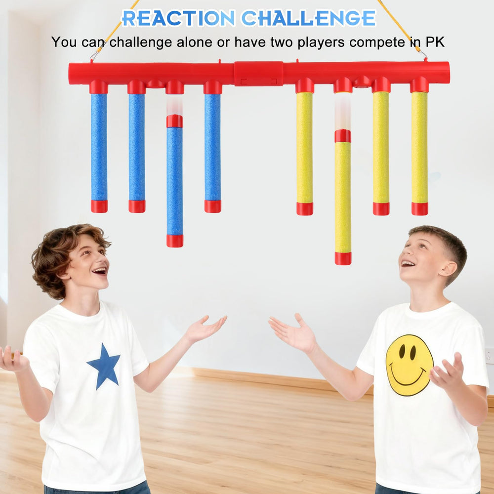 Maymalze Reflex Sticks with voice prompts guide play during sessions.