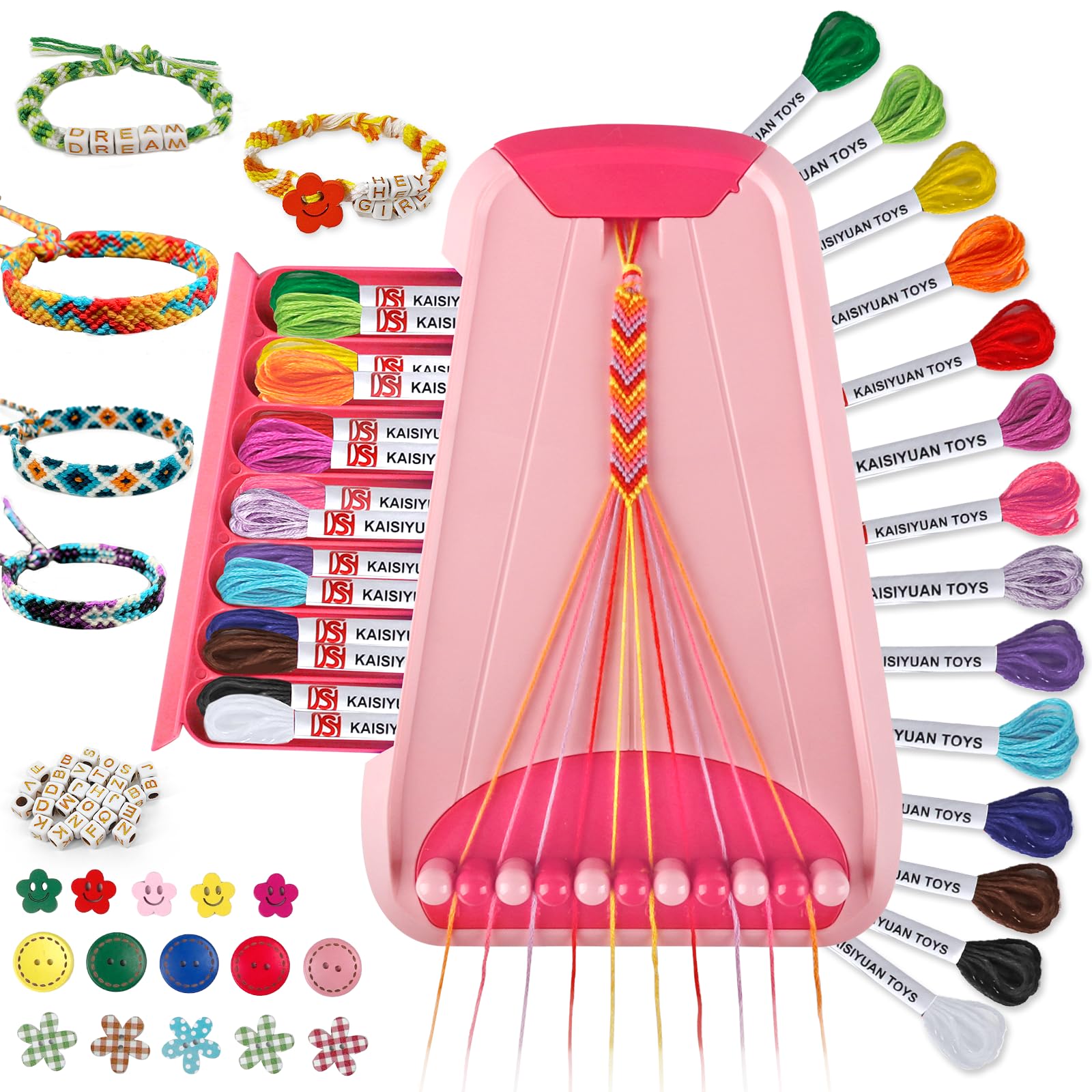 Maynacs bracelet kit red display for quick, creative jewelry making at home