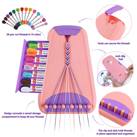 Maynacs bracelet maker hidden storage keeps threads organized during busy crafting sessions