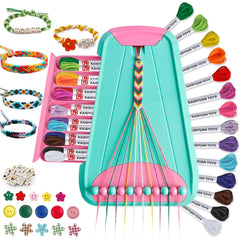 Maynacs bracelet kit with 28 colorful threads for creative projects