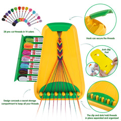 Maynacs threads 28 bundles in 14 colors ready for bracelet designs.