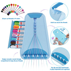 Maynacs 28 thread bundles ready for creative bracelet designs.