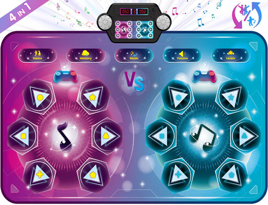 Maysida Dance Mat 12-key layout with vibrant tiles for interactive play and learning.