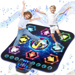 Maysida dance mat with flowing LED lights boosts lively dancing at home
