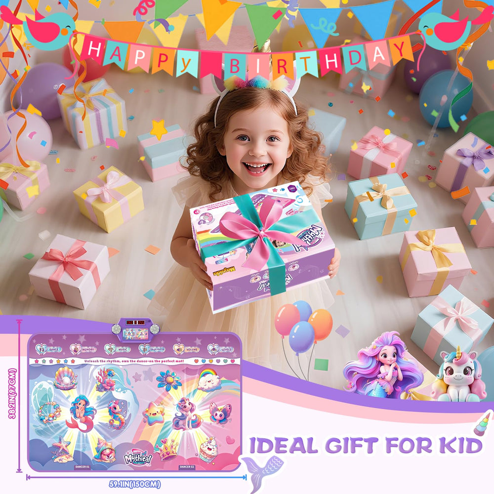 Maysida foldable dance mat folds compactly for storage after use