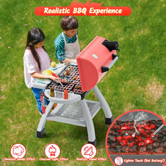 Maysida realistic smoke and LED lights boost authentic cooking play.
