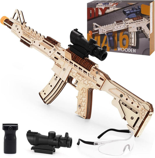 Maysida M416 puzzle with goggles for authentic retro immersion and safe play.