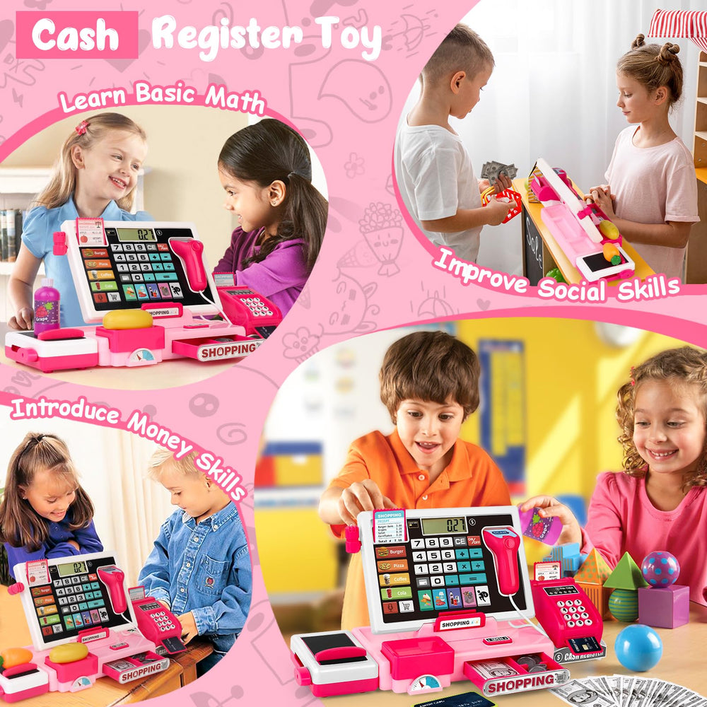 Maysida pretend store food set to enhance counting and budgeting imagination.