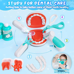Maysida teeth x-ray screen and fake teeth aid dental care practice.