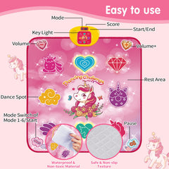 Maysida Unicorn Dance Mat foldable and portable for travel.