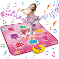 Maysida Unicorn Dance Mat with LED lights enhances active play for kids.
