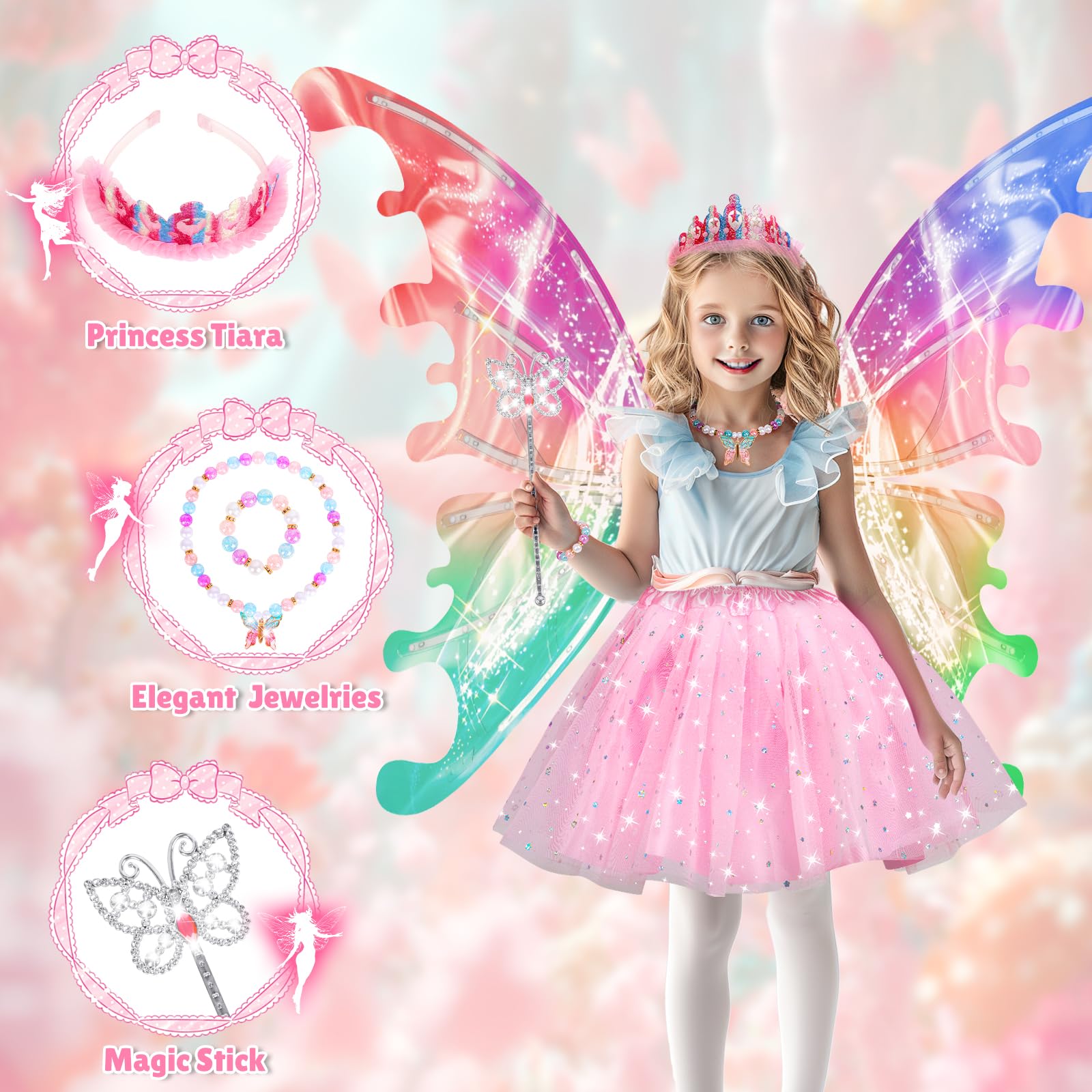 Maysida light-up wings move and sing to spark magical pretend moments
