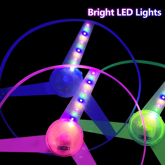 M.best flashing LED disc glows brightly for safe evening play.