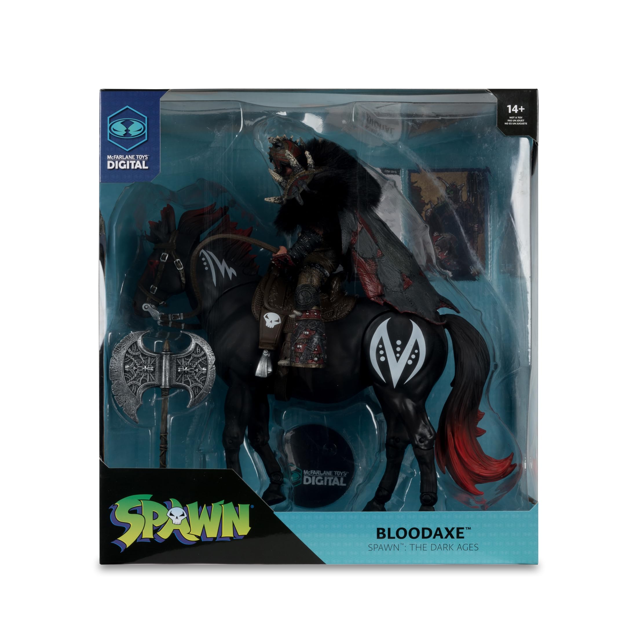 McFarlane Toys Bloodaxe armor detail captures medieval realism.