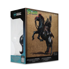 McFarlane Toys Bloodaxe collectors pack includes base and accessories.