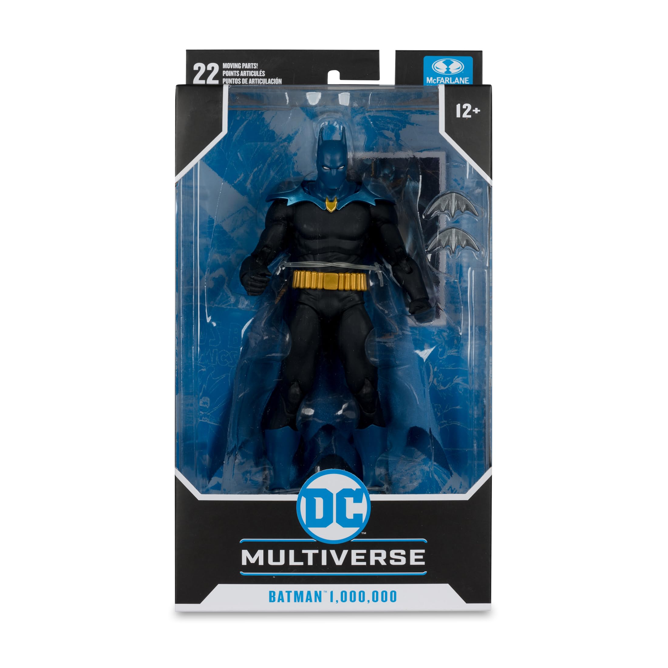 McFarlane Toys DC Multiverse Batman 1,000,000 art card back with biography