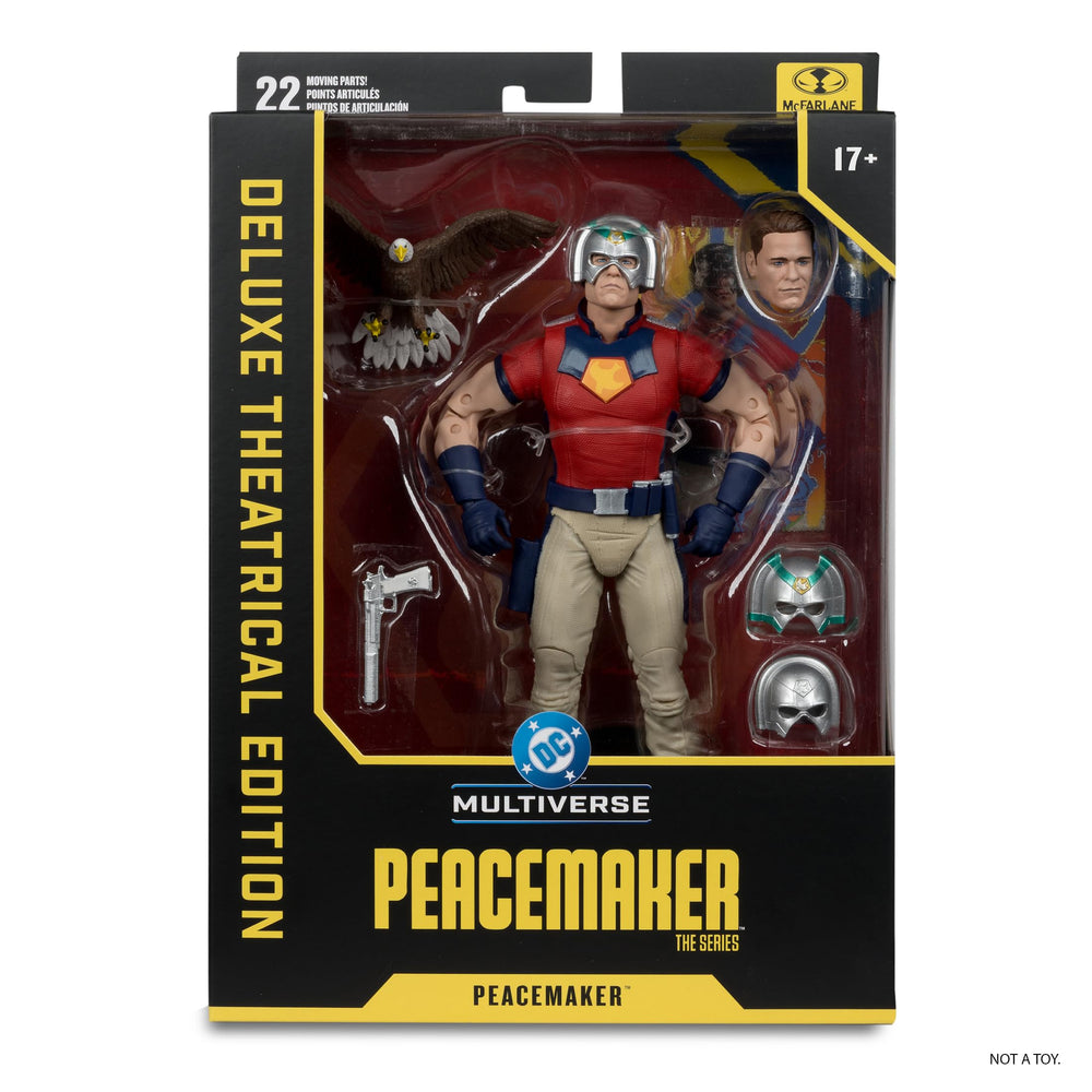 McFarlane Toys Peacemaker 7in scale aligns with other DC figures.