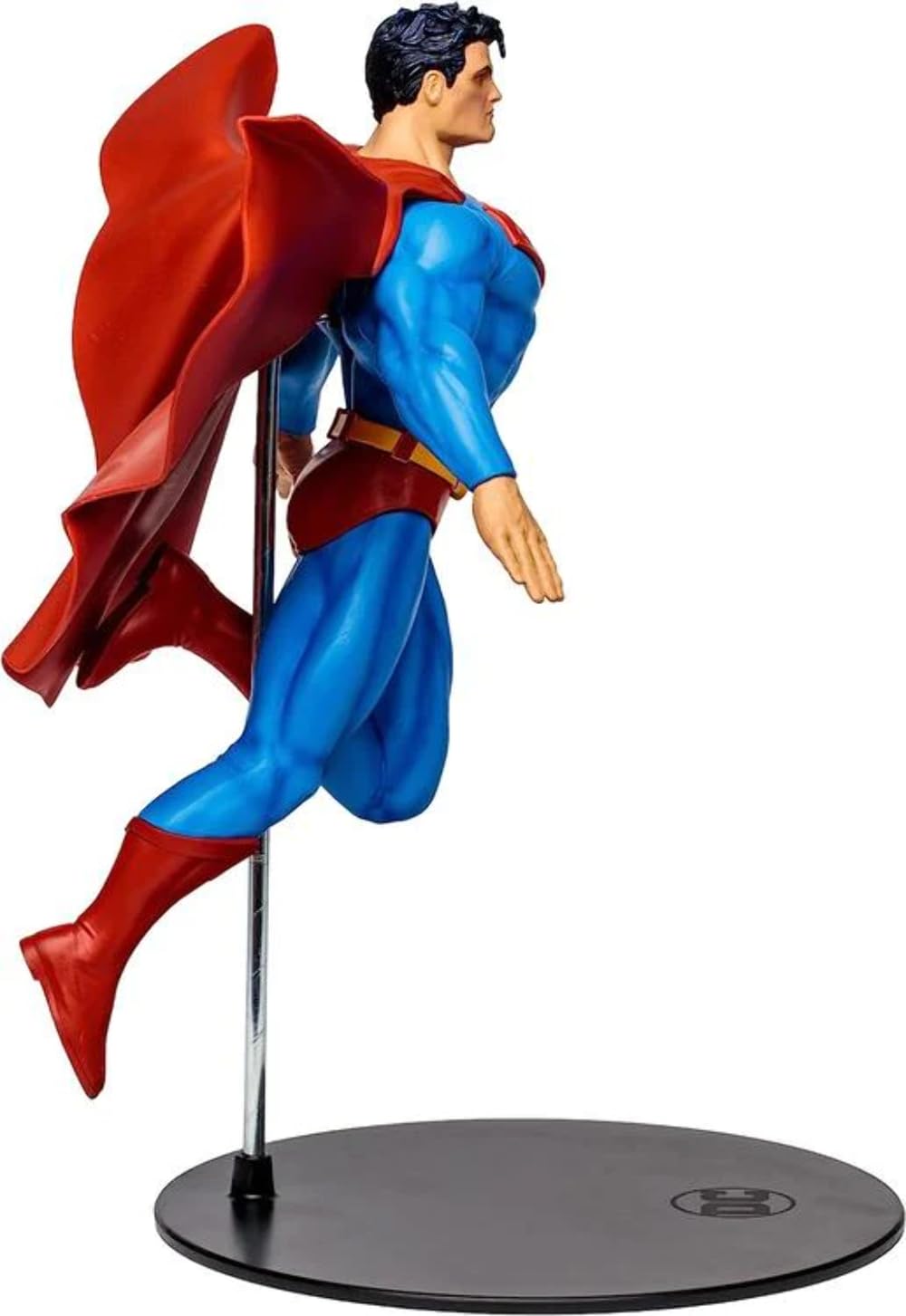 DC Multiverse Superman statue in dynamic pose for dramatic display by McFarlane Toys.