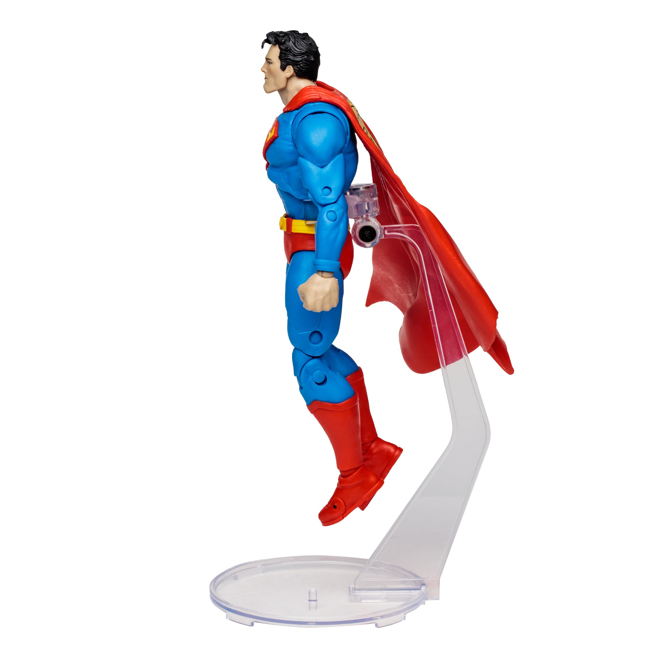 McFarlane DC Superman Hush in classic costume for authentic display.