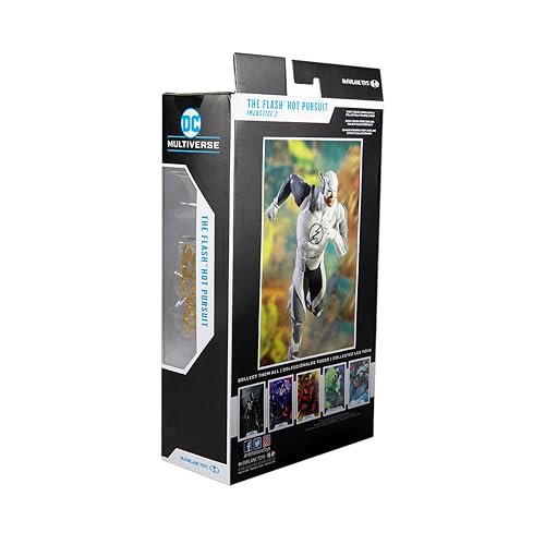 McFarlane Toys The Flash Hot Pursuit packaging design and branding highlights.