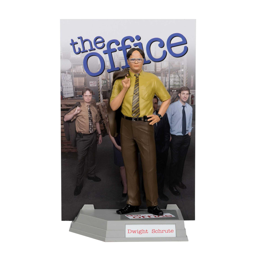 McFarlane Toys Dwight Schrute figure front pose for display