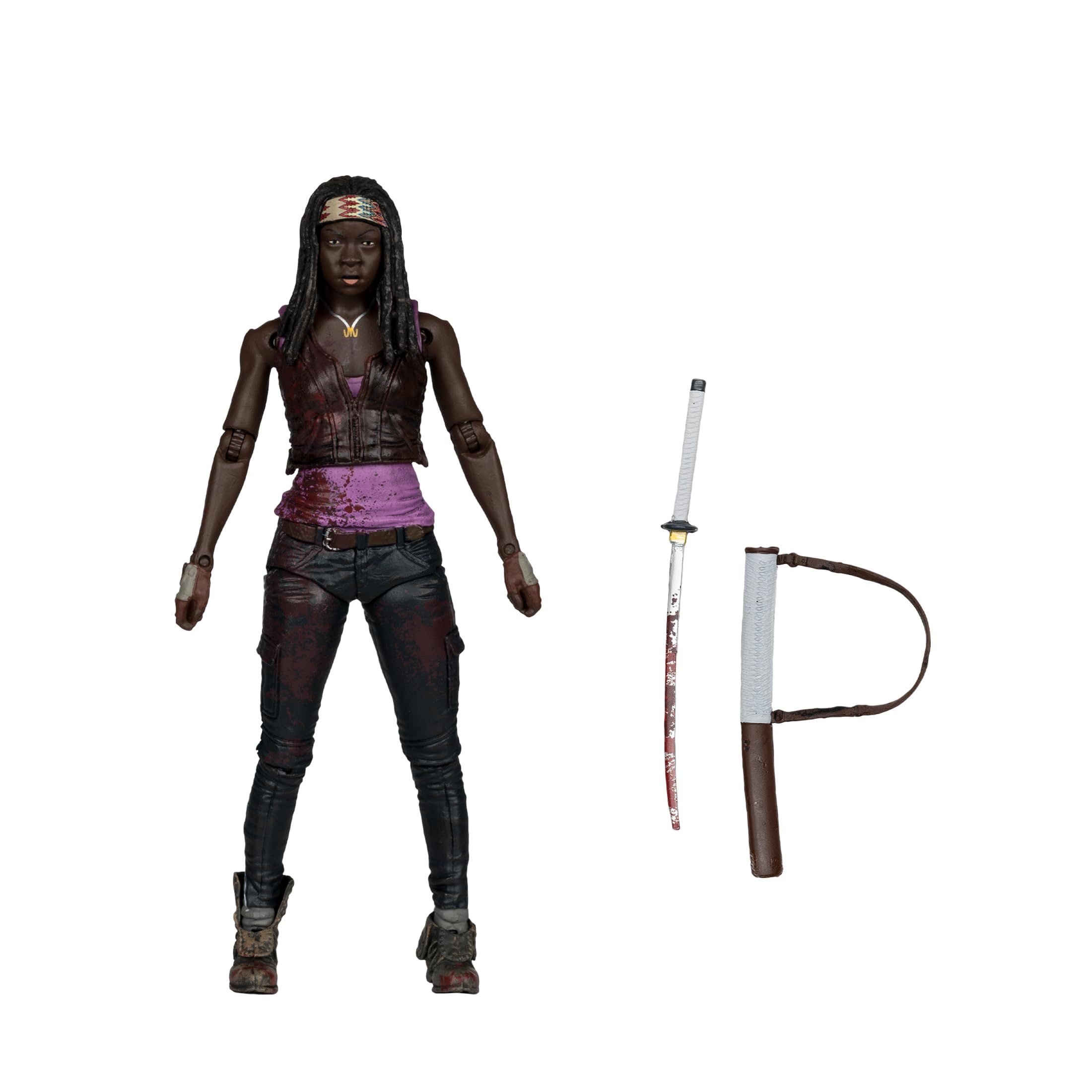 McFarlane Toys Michonne 5in figure with katana sheath for ready-to-display setups