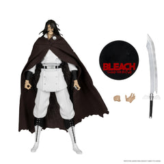 McFarlane Toys Yhwach 7in figure head close-up with intricate features for collectors.