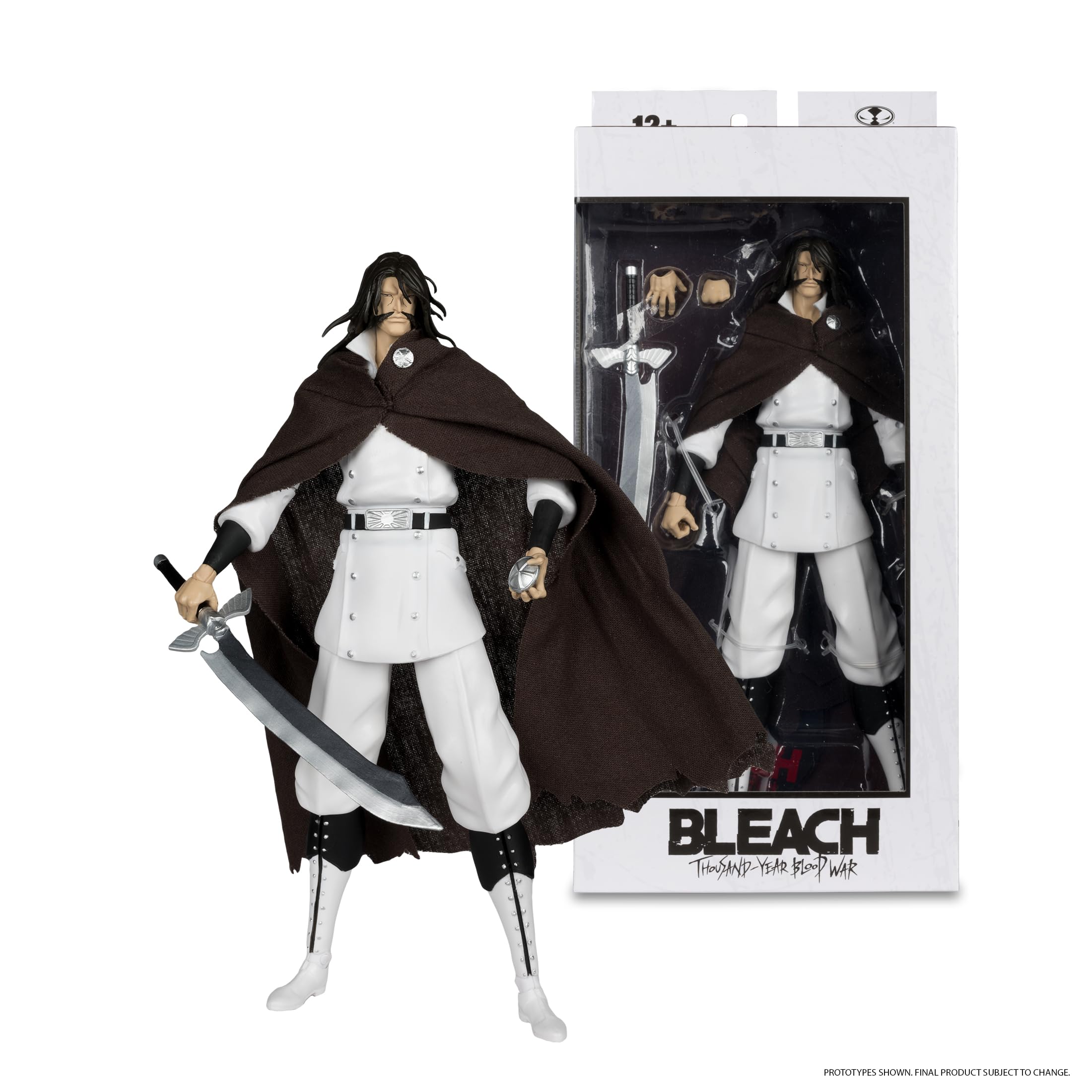 McFarlane Toys Yhwach 7in figure packaging with premium presentation for collectors.