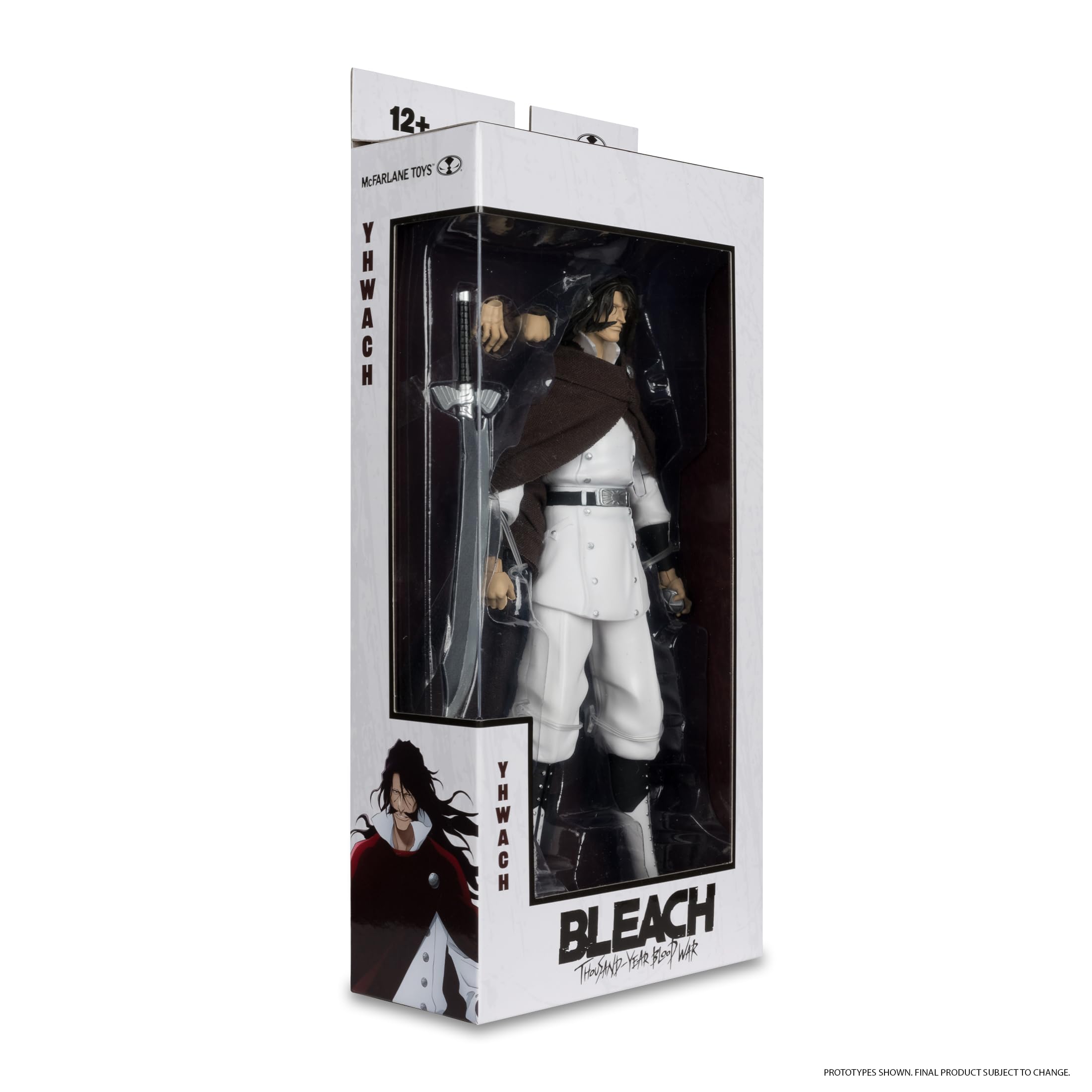 McFarlane Toys Yhwach 7in figure unboxing reveals craftsmanship and likeness.