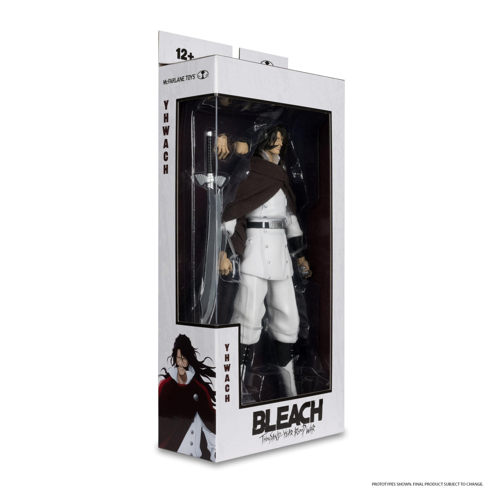 McFarlane Toys Yhwach 7in figure unboxing reveals craftsmanship and likeness.