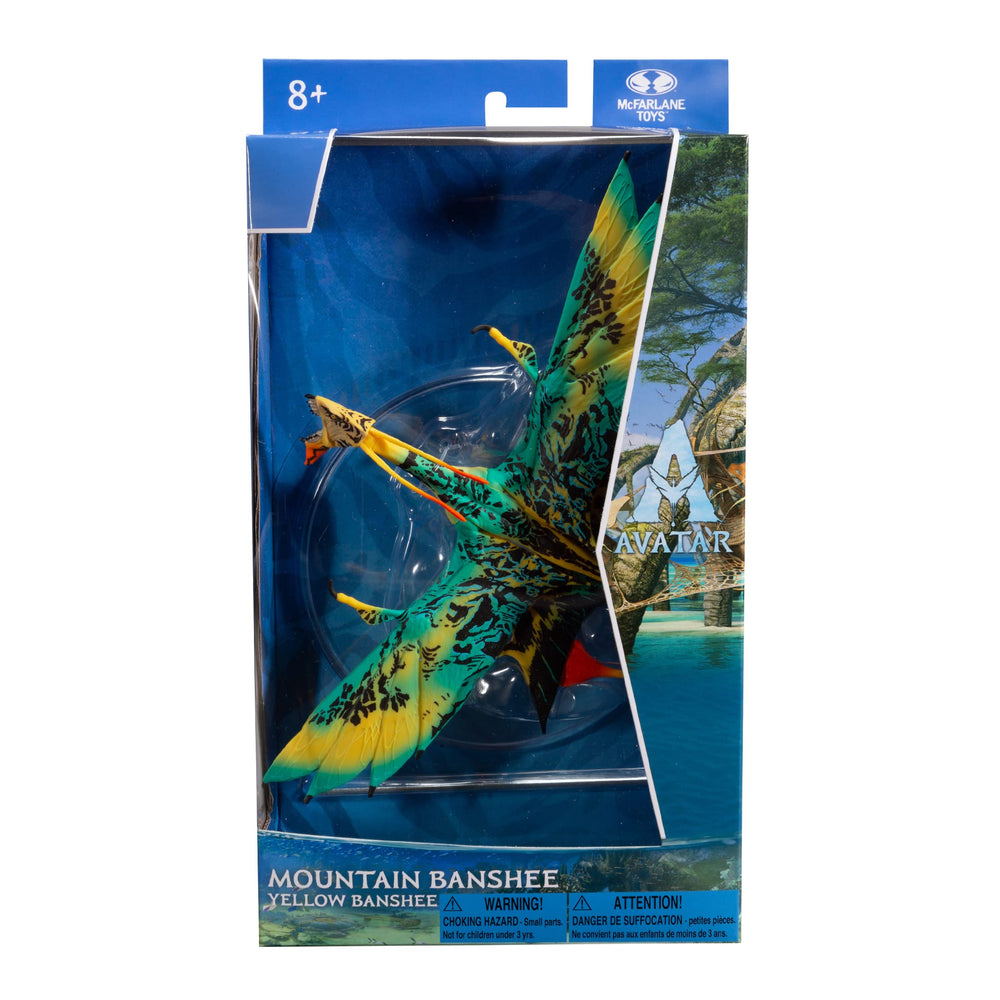 McFarlane Avatar Mountain Banshee Yellow bendable body for dynamic posing