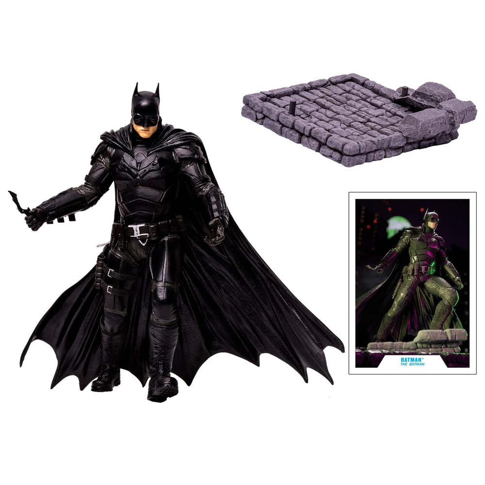 McFarlane Batman Multiverse 12in Deluxe back art card with character biography