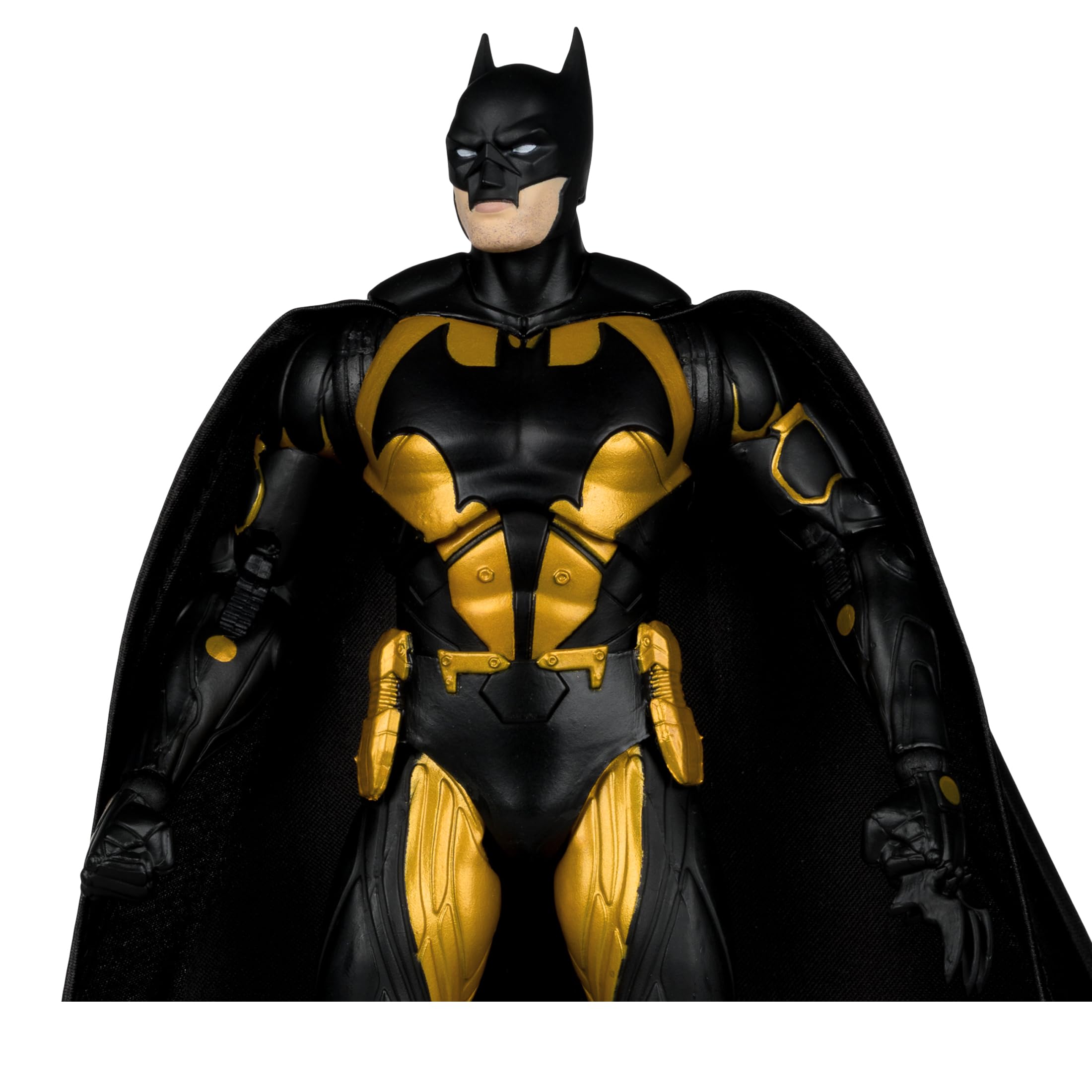 McFarlane Toys Batman Earth-2 alternate hand and sculpted batarangs for customization.