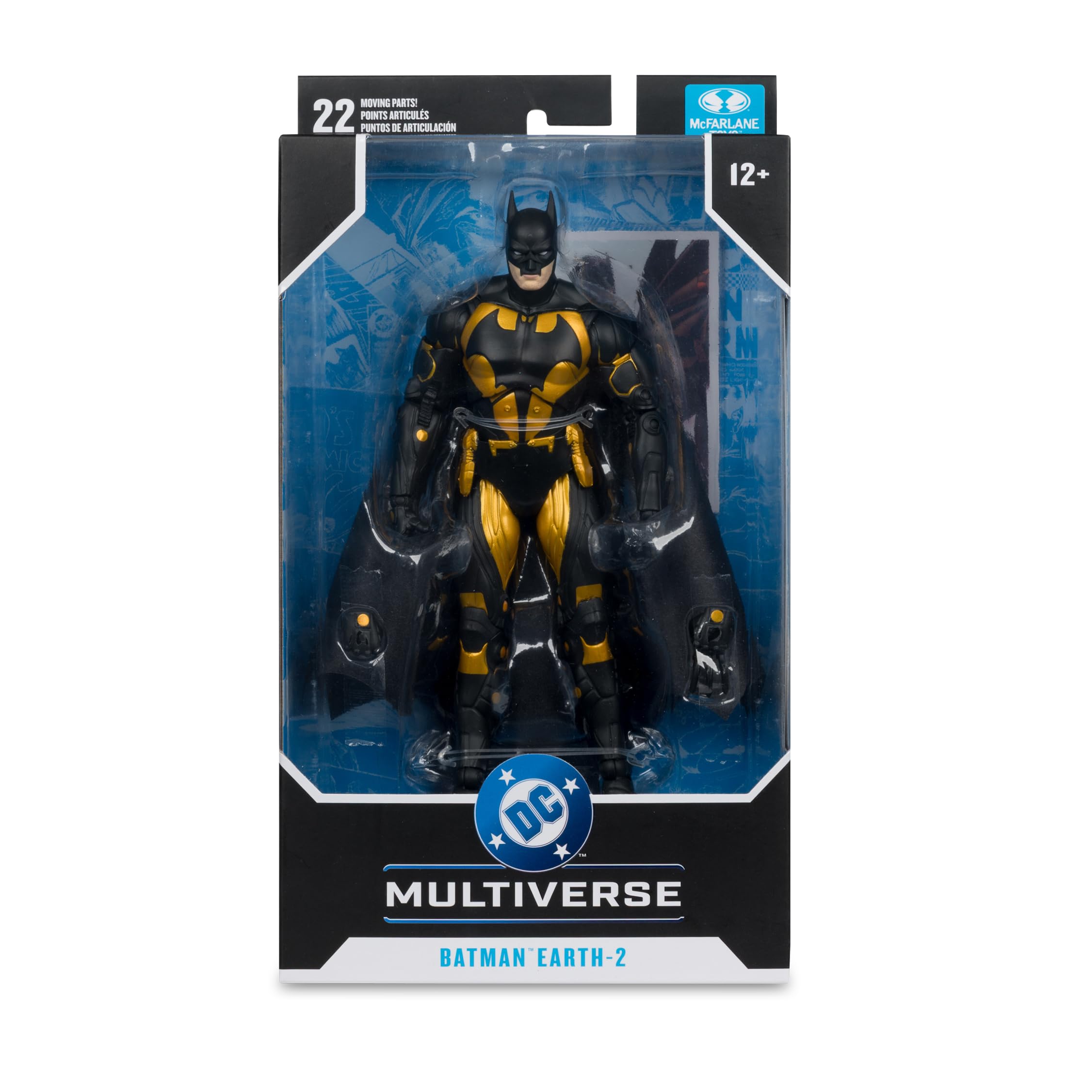 McFarlane Toys Batman Earth-2 display base for stable posing.