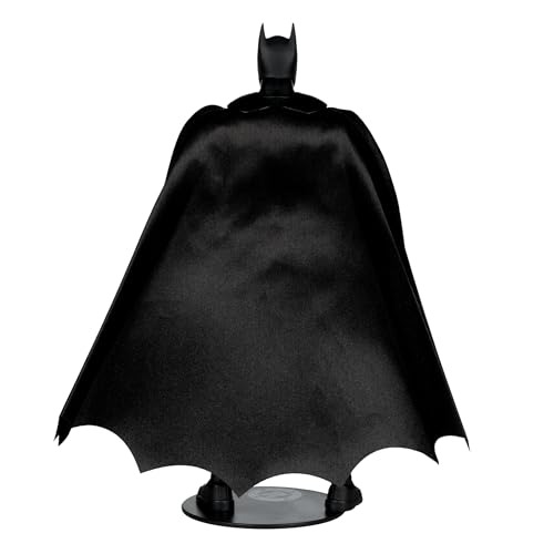 McFarlane Toys Batman Earth-2 soft goods cape drapes naturally for display.