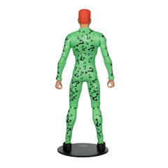 McFarlane DC Multiverse Riddler display base stabilizes dynamic poses.