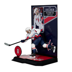 McFarlane Toys Alex Ovechkin figure backdrop provides ready-to-display scene