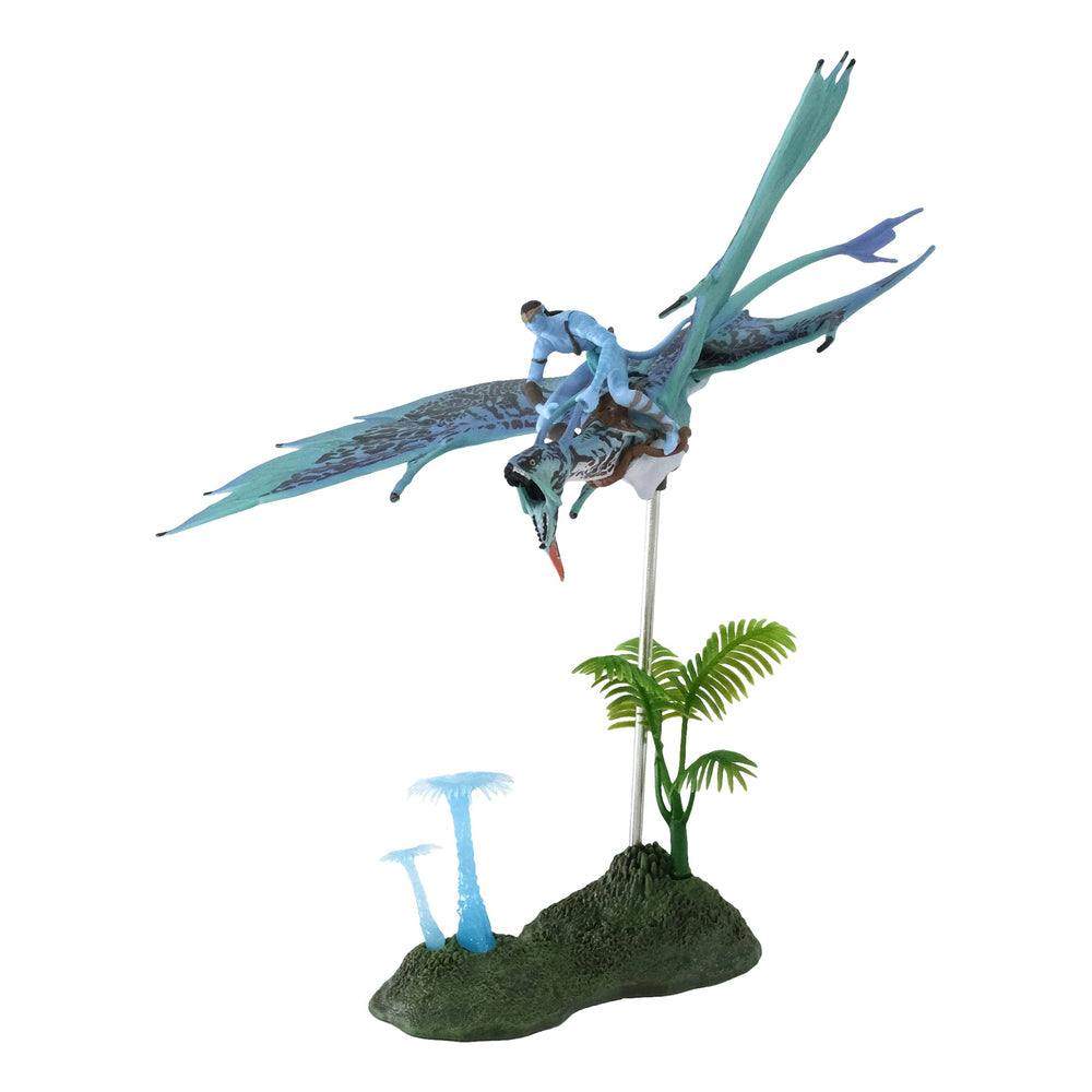 McFarlane Toys Avatar flight scene display for dramatic shelf setups.