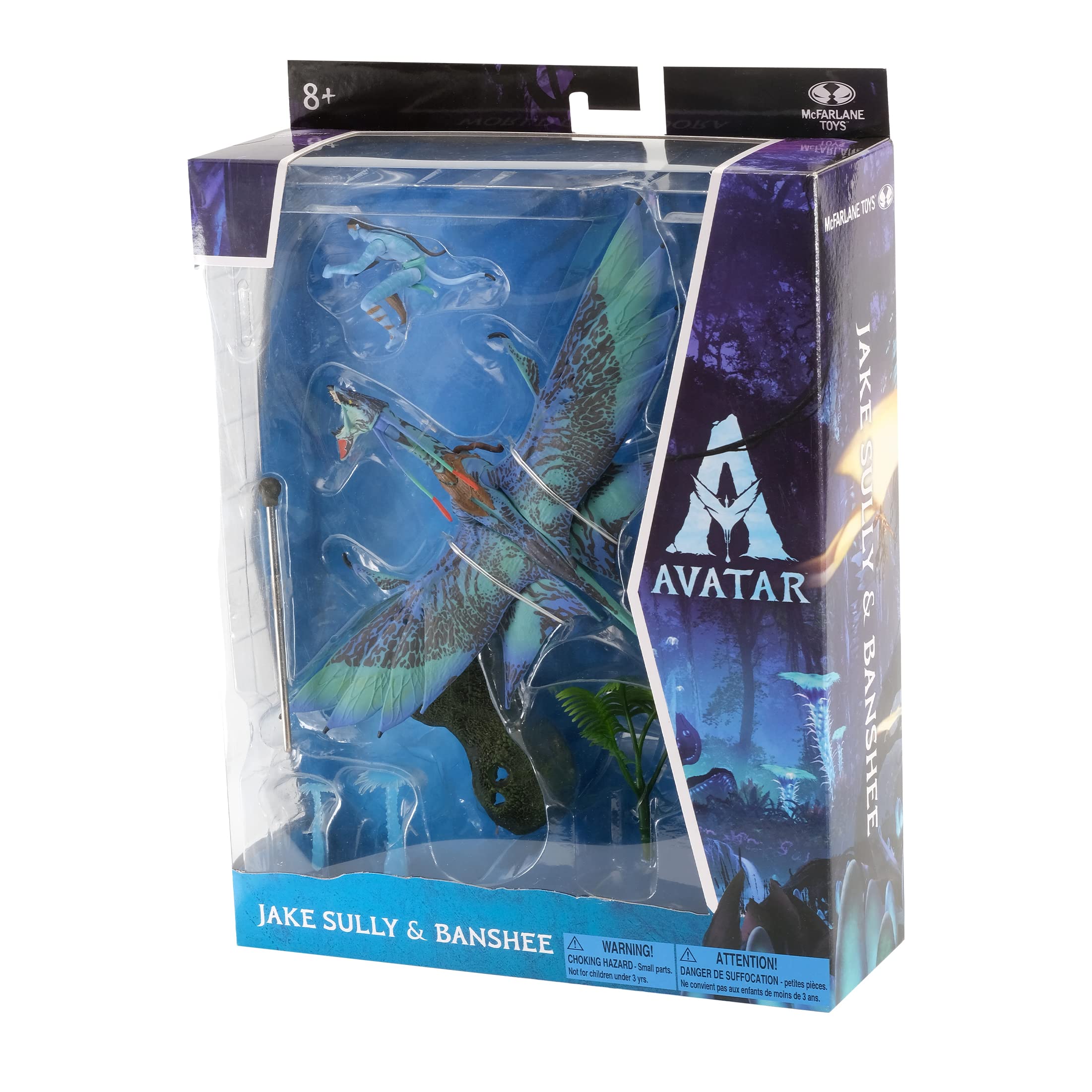 McFarlane Toys Avatar Jake Sully posing for action scenes.
