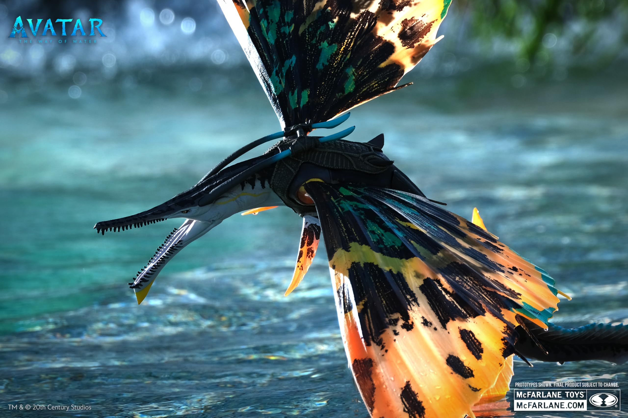 McFarlane Toys Avatar Skimwing Megafig close-up reveals textured skin and snout detail