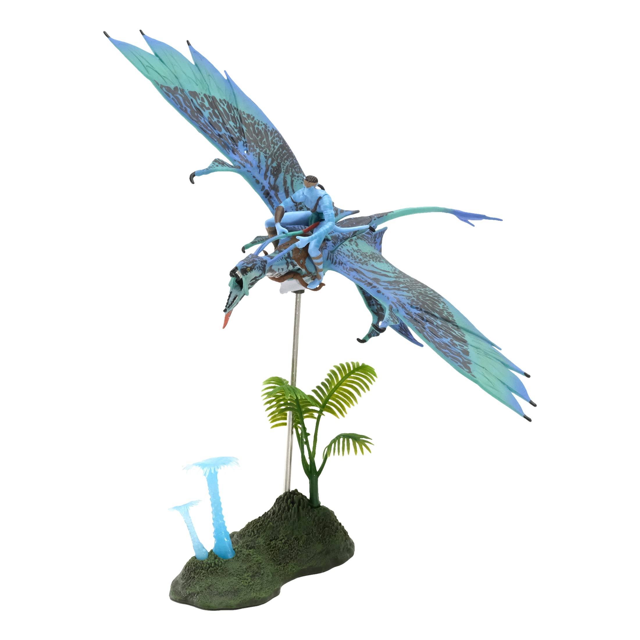 McFarlane Toys Avatar world-of-pandora-deluxe-set on display with vivid craftsmanship.