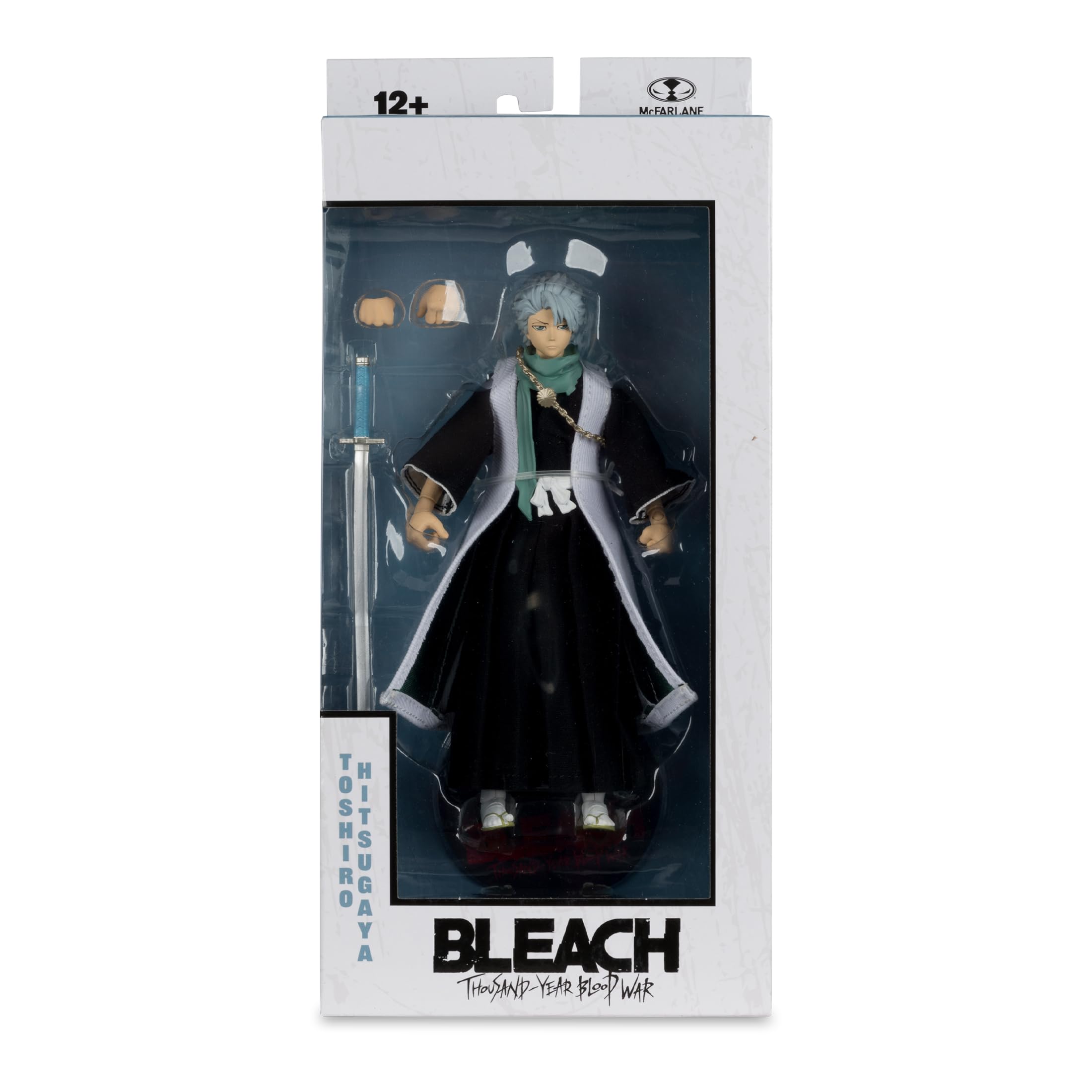 McFarlane Toys Toshiro Hitsugaya 7in articulation parts enable versatile posing.