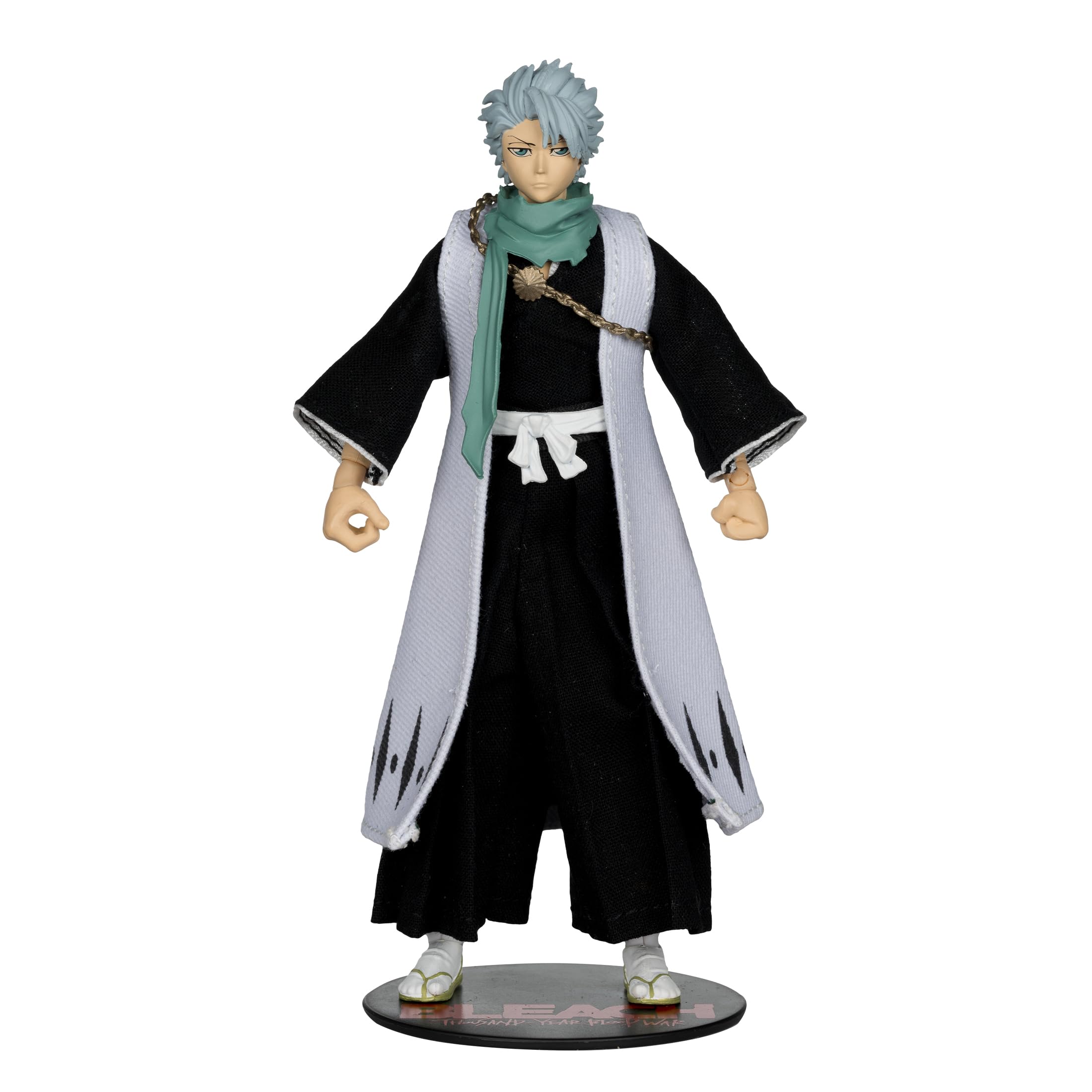 McFarlane Toys Toshiro Hitsugaya 7in extra hands enable versatile posing.