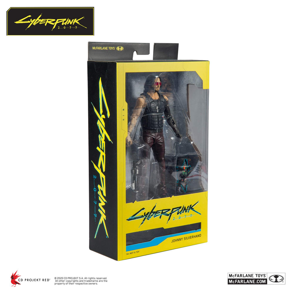 McFarlane Toys Cyberpunk 2077 window box packaging for display
